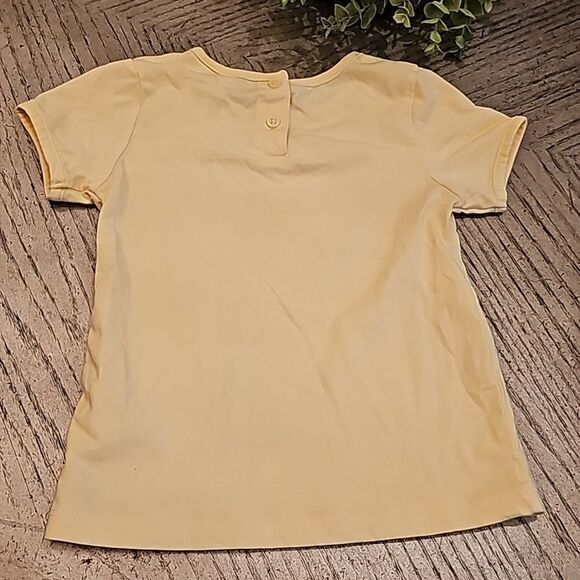 Yellow floral butterfly top 6X - Picture 6 of 7